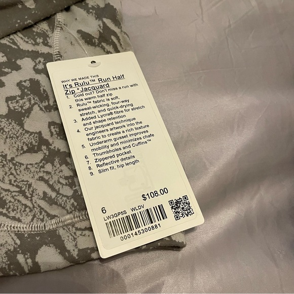 Lululemon it’s rulu run half zip jacquard - Picture 9 of 14